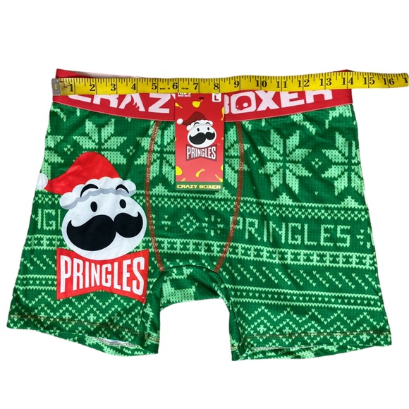 Crazy Boxer Pringles Santa Logo Men’s Boxer Briefs Size L - Picture 4 of 7